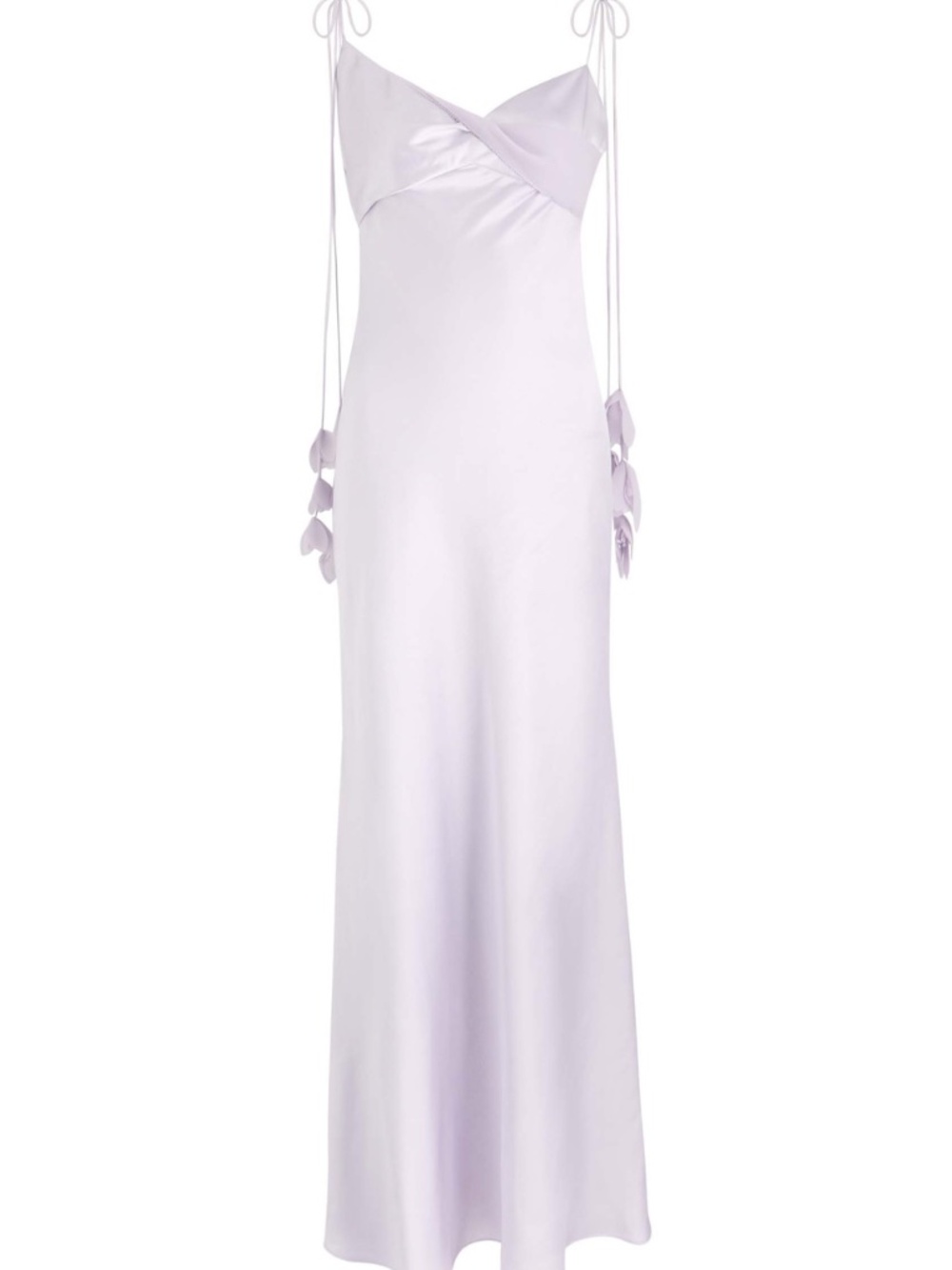 NWT self-portrait Satin Flower Maxi Dress in Lilac (originally $510)